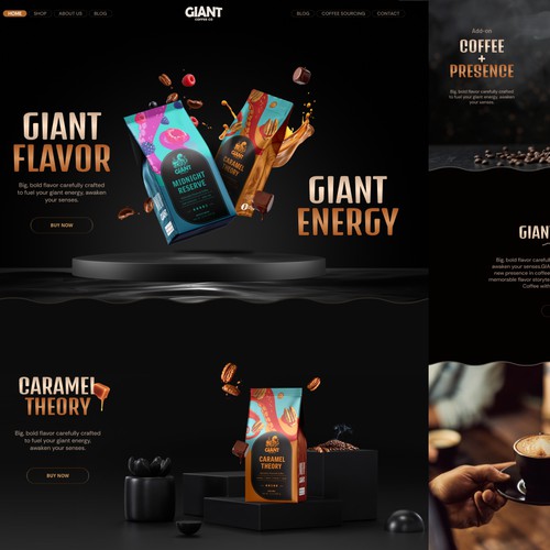 Coffee Shopify Website Design & Developement